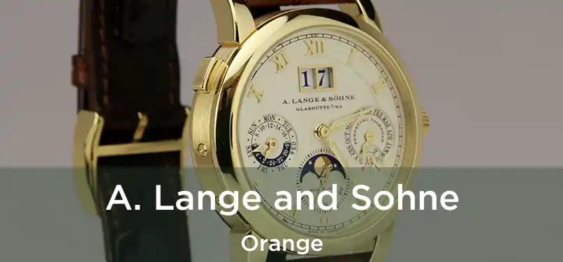 A. Lange and Sohne Orange