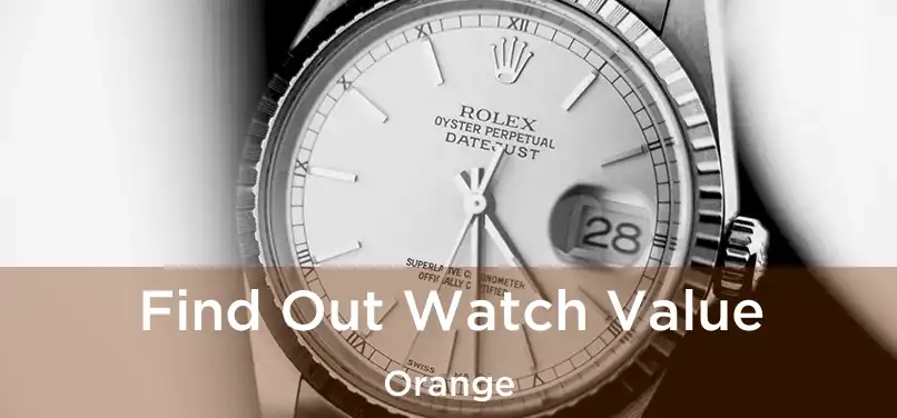 Find Out Watch Value Orange